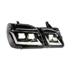 Передние фары Full LED черные ZW для Lexus LX470 1998+