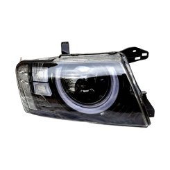 Передние фары Full LED Defender Look тип NS для Mitsubishi Pajero Mk3 V73 1999+