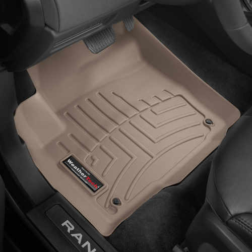 Килими гумові WeatherTech Range Rover Evoque 12+ передні (5-door, Coupe, Convertible) беж. 454041