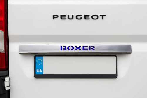 Накладка над номером Peugeot Boxer 2006-2025, нержавіюча сталь, Carmos, арт. car2959