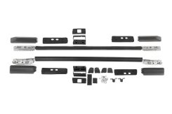 Рейлінги Toyota Land Cruiser Prado 250 2023+, чорні, оригінальний дизайн, Cixtai (2 шт)