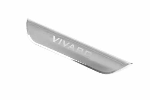 Накладка над номером Opel Vivaro 2001-2015, нержавіюча сталь, Carmos