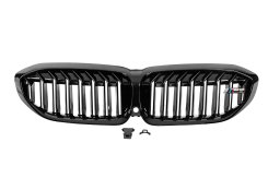 Решетки M-Look V1 (Черный Глянец) С местом под камеру BMW 3 серия G20/G21 2018-2022, GBT