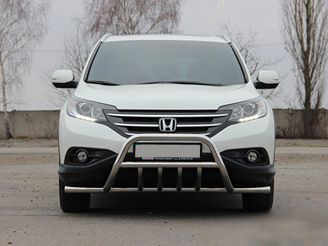 Передня захист WT003-ST-V1 (нерж.) для Honda CRV 2012-2016 .