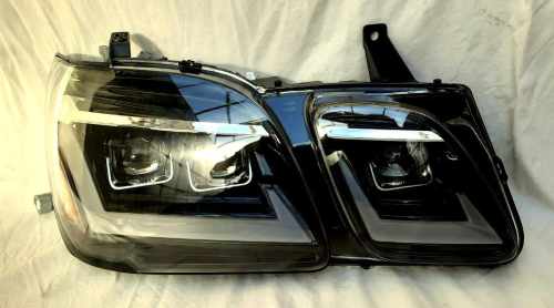 Передні фари Full LED чорні ZW для Lexus LX470 1998+
