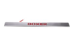 Накладка над номером Peugeot Boxer 2006-2025, нержавіюча сталь, Carmos, арт. car2960