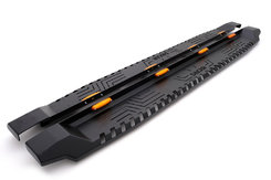 Боковые пороги Dakar V1 LED (2 шт, металл) для Isuzu D-Max 2002-2011 гг
