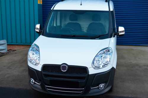 Накладки на дзеркала Opel Combo D 2012-2018, нержавіюча сталь, Carmos (2 шт)