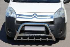 Кенгурятник WT004 (нерж.) 60 мм для Citroen Berlingo B9 2008-2018 років.