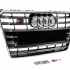 Передня решітка S-Style Audi A7 2010-2014, чорна з хромом, GT Tuning — фото 3