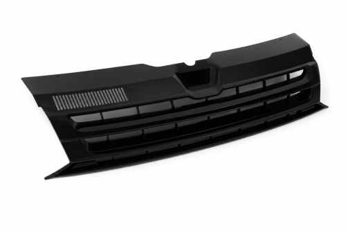 Передняя решётка чёрный глянец (без эмблемы) Volkswagen T5 2010-2015, GBT