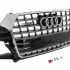 Передня решітка RSQ-Style Audi Q3 2015-2019, чорна з хромом, GT Tuning — фото 3