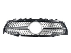 Грати радиатора Silver (с местом под камеру) Diamond для Mercedes-Benz CLA-Class C118 2019–2022