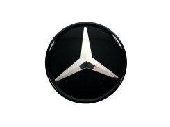 Логотипы Chrome Black скляний (муляж дистроніка) для Mercedes-Benz GLS-Class X166 2015–2019
