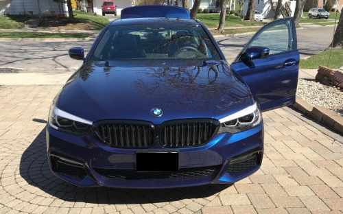 Ніздрі 1 Смуга (чорний глянець) BMW 5 серія G30/G31 2017-2020, GBT