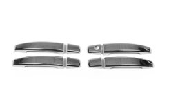 Накладки на ручки дверей Chevrolet Aveo T250 2005-2011 / Opel Astra H 2004-2013 / Captiva 2006-2019 та ін., нержавіюча сталь, Carmos (2 шт)
