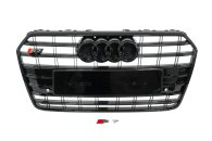 Передняя решетка S-Style Audi A7 2015-2018, черная, GT Tuning