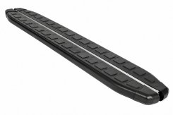 Бокові пороги Erkul Fullmond Black Volkswagen Amarok, алюміній (2 шт)