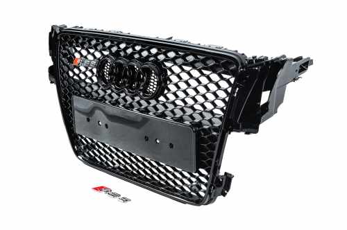 Передняя решетка RS-Style Audi A5 2007-2011, черная, GT Tuning