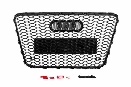 Передня решітка RSQ-Style Audi Q7 2005-2015, чорна з хромом, GT Tuning