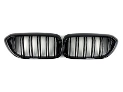 Решетка радиатора ноздри BMW 5 Series G30/G31 2017-2020год  Черный Глянец