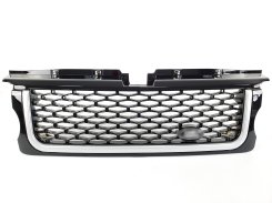 Решетка радиатора Range Rover Sport L320 2005-2009год full black silver bar