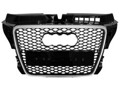 Грати радиатора Audi A3 RS 8P 2008–2012 Silver Black