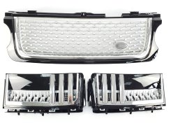 Решетка радиатора + жабри для Land Rover Range Rover Vogue L322 2010–2013