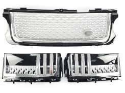 Решітка радіатора + жабри для Land Rover Range Rover Vogue L322 2010–2013