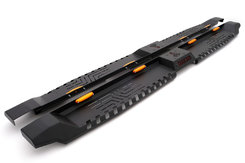 Боковые пороги Dakar V2 с LED (2 шт, металл) для Ford Ranger 2011-2022 гг