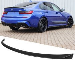 Спойлер на BMW 3 Series G20 2019-2022 год ( стиль M-Performance V2 Черный глянец )