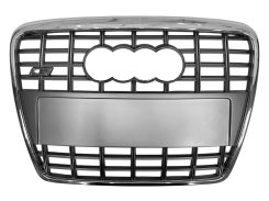 Решетка радиатора Audi A6 S6 C6 2004-2011г Silver Chrome