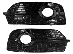 Решетка в бампер Full Black (стиль RSQ3 под туманки) для AUDI Q3 8U 2011–2014