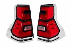 Задні LED ліхтарі Chrome V1 Toyota Land Cruiser Prado 150 2017-2023, 1234 Upgrade (2 шт)