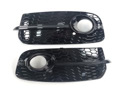 Грати в бампер Audi Q5 2012–2016 рік в стиле S-Line Full Black