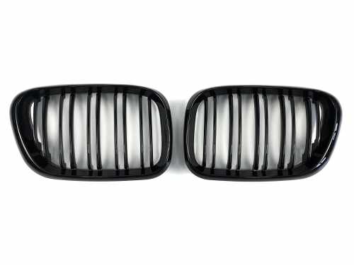 Решітка радіатора ніздрі BMW X5 Series E53 1999-2003 рік Чорний Глянець