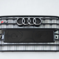 Грати радіатора Audi A6 C7 S6 15-18г Full Black (chrome rings)