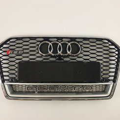 Решітка радіатора Audi A6 RS6 2014-2018 рік Chrome Black Quattro