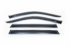 Вітровики BMW X5 F15 2013-2018, з хромованим молдингом, HIC (4 шт)