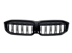 Решетка Черный глянец (Двойные M-Look) на BMW 3 Series G20/G21 2022-2024 года