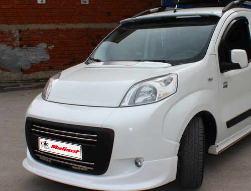 Козирок на капот (під фарбування) для Peugeot Bipper 2008↗ мм.