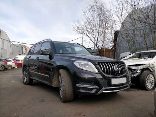 Решетка радиатора Mercedes GLK-Class X204 2012–2015 рік GT Chrome Black