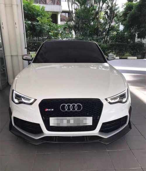 Накладка на передній бампер Audi A5 2011-2016р.
