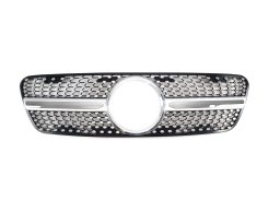 Грати радиатора Silver Diamond для Mercedes-Benz ML-Class W163 1997–2005