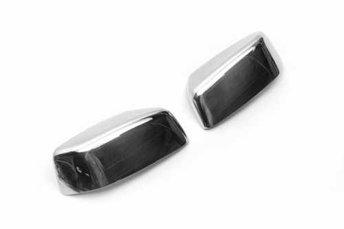 Накладки на дзеркала Jeep Cherokee/Liberty KK 2007-2013, нержавіюча сталь, Carmos (2 шт)
