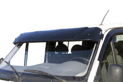 Козирьок на лобове скло (чорний глянець, 5мм) для Ford Transit 1991-2000 років.