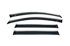 Вітровики Volkswagen Passat B6/B7 2006-2015, універсал, з хромованим молдингом, HIC (4 шт)