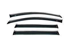 Вітровики Volkswagen Passat B6/B7 2006-2015, універсал, з хромованим молдингом, HIC (4 шт)