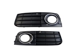 Решетки в бампер Chrome Black на AUDI A4 B8 2007-2011 года