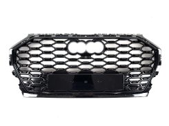 Решетка радиатора Full Black (в стиле RSQ5) на AUDI Q5 80A 2020-2023 года